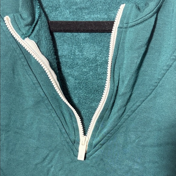 Alala Off Duty Quarter Zip Sweatshirt - Deep Sea Green - Picture 6 of 8